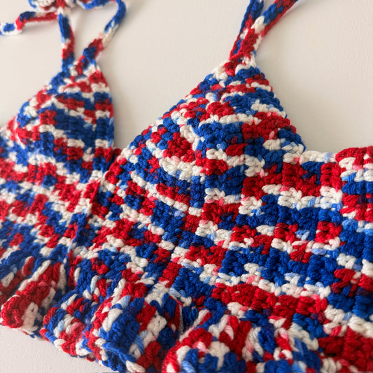 'Merica Ruffle Bralette - extra small